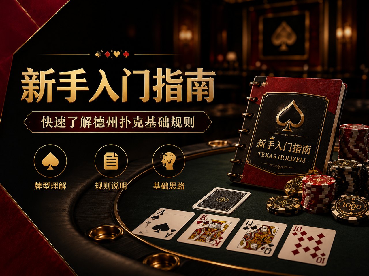 德州扑克新手阅读路径：先规则，再牌型，最后看位置